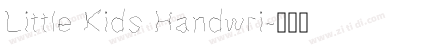 Little Kids Handwri字体转换
